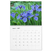 Mural Floral - grand calendrier (Mar 2027)