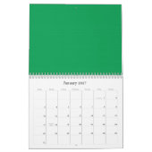 Mural Fonds Vert Herbe sur un Calendrier (Jan 2027)