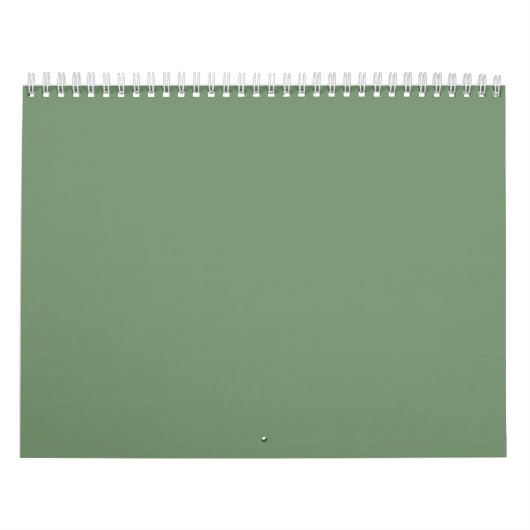 Mural Fonds Vert Sauge sur un Calendrier (Protection)