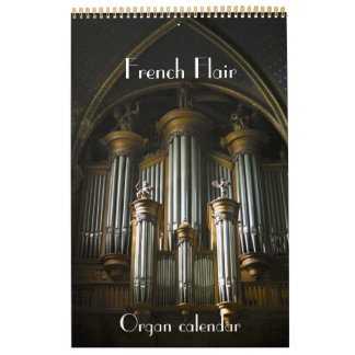 Mural French Flair - Calendrier des Organs de France