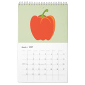 Mural Fruit et calendrier végétarien (Mar 2027)