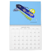 Mural "Fudsy fait face" - au calendrier de 12 mois (Jan 2026)