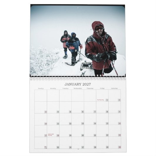 Mural Garçons de calendrier du camp 2013 d'araignée (Jan 2027)