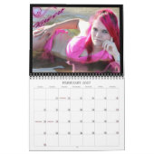 Mural Glambunny calendrier de 15 mois 2016-2017 (Feb 2027)