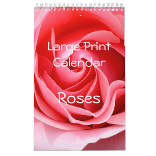 Mural Grande impression Petits Roses Calendrier - Page u
