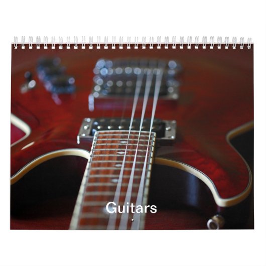 Mural Guitares - calendrier (Protection)