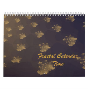 Mural Heure du calendrier fractal