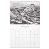 Mural Hommes du calendrier en pierre (Feb 2026)