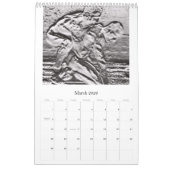 Mural Hommes du calendrier en pierre (Mar 2026)