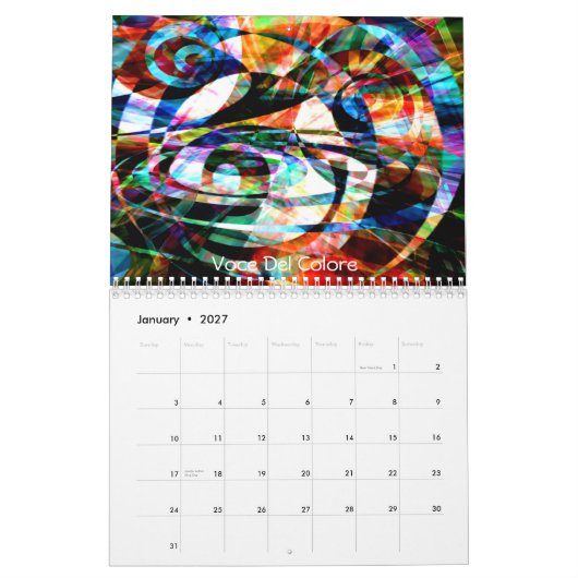 Mural Images de temps : Calendrier 2013 (Jan 2027)