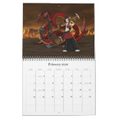 Mural Imaginaire d'Anime et calendrier d'illustration de (Feb 2026)