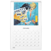 Mural Immense chagrin calendrier de 12 mois (Jan 2026)