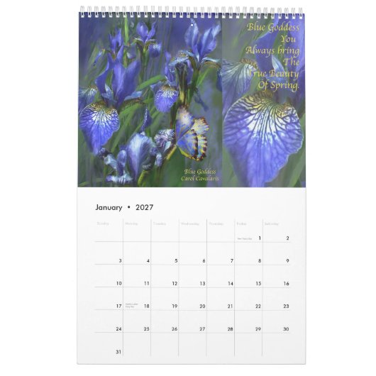 Mural Iris - calendrier de la collection 2 pour 2010 (Jan 2027)