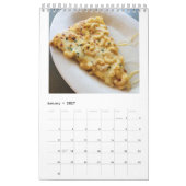 Mural J'aime le calendrier annuel 2018 de pizza (Jan 2027)