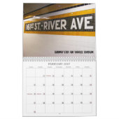 Mural J'aime le calendrier de New York (Feb 2027)