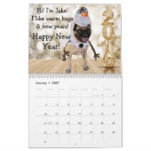 Mural Jake le calendrier du carlin 2016 d'aventure (Jan 2027)