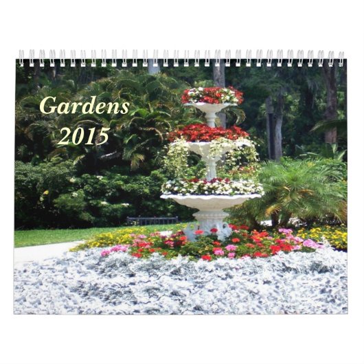 Mural Jardins et fleurs Calendrier 2015 (Protection)