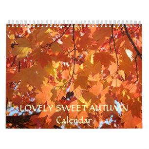 MURAL JOLIS CADEAUX DE FÊTE DE CALENDRIER D'AUTOMNE DOUX