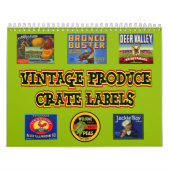 Mural La caisse vintage de produit marque le calendrier (Protection)