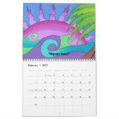 Mural La Plage ! Calendrier (Feb 2027)