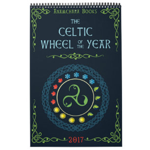 Mural La roue celtique du calendrier de l'année 2017