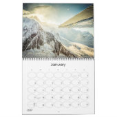 Mural L'alien rencontre le calendrier d'UFO pour 2017 (Jan 2027)