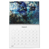 Mural L'alien rencontre le calendrier d'UFO pour 2017 (Mar 2027)