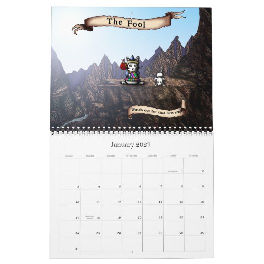 Mural Lapins du calendrier du tarot 2011 (Jan 2027)