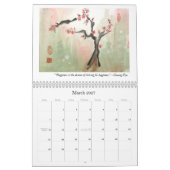Mural L'art du calendrier de Tao et de zen (Mar 2027)