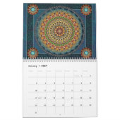Mural L'art moderne de mandala conçoit le calendrier (Jan 2027)