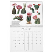 Mural Le cactus fleurit le calendrier (Feb 2027)