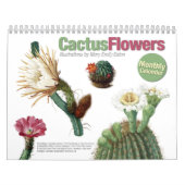 Mural Le cactus fleurit le calendrier (Protection)
