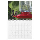 Mural Le calendrier 2017 de colibri - changez l'année (Jan 2027)