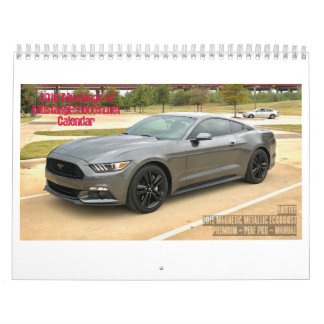 Mural Le calendrier 2018 du membre du mustang