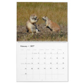 Mural Le calendrier à queue noire du chien de prairie (Feb 2027)