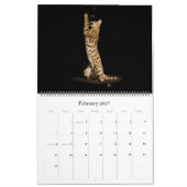 Mural Le calendrier africain de chat de Serval (Feb 2027)