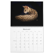 Mural Le calendrier africain de chat de Serval (Mar 2027)