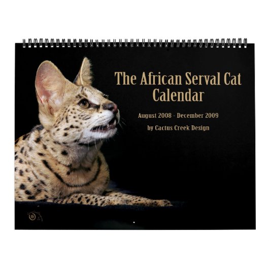 Mural Le calendrier africain de chat de Serval (Protection)