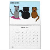 Mural Le calendrier de chat (Feb 2026)