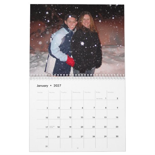 Mural Le calendrier de la grand-maman (Jan 2027)
