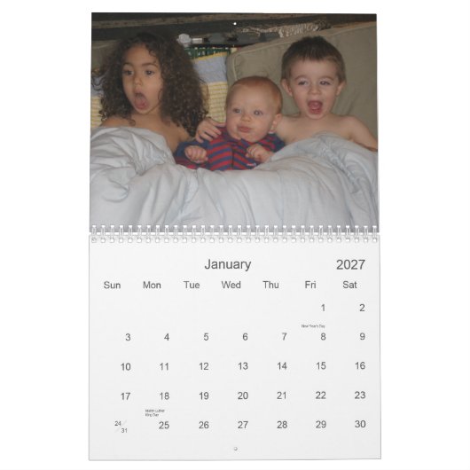 Mural Le calendrier de Natalie (Jan 2027)