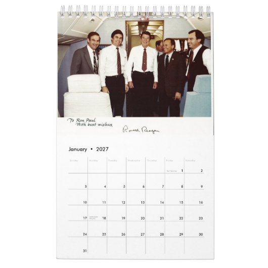 Mural Le calendrier de Ron Paul (Jan 2027)