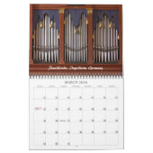 Mural Le calendrier d'organe de tuyau clôturent #2 (Mar 2026)