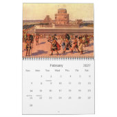 Mural Le calendrier maya de calendrier du fonctionnaire (Feb 2027)