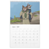 Mural Le chat surveille calendrier mignon de 2018 chats (Mar 2027)