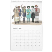 Mural Le chat surveille calendrier mignon de 2018 chats (Jan 2026)