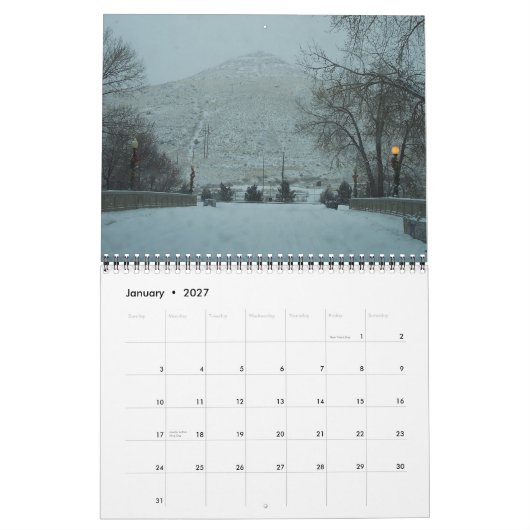 Mural Le Colorado 2015 photographie le calendrier (Jan 2027)