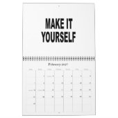 Mural Le do-it-yourself lui font vous-même le calendrier (Feb 2027)
