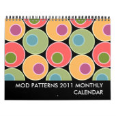 Mural Le mod modèle 2011 le calendrier mensuel - milieu (Protection)