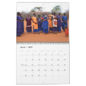 Mural Le peuple de masai du Kenya, calendrier (Mar 2027)